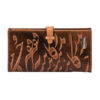 Persian Leather Long Wallet with Poem Calligraphy