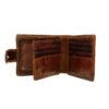 Persian Leather Bifold Wallet for Men with Poem
