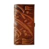 Persian Leather Long Wallet with Poem Calligraphy