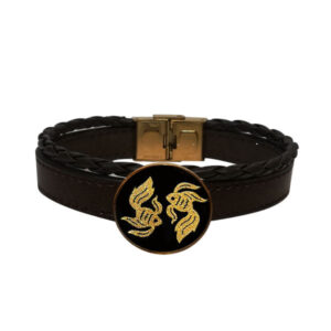 Persian Men's Gold Bracelet - Esfand Symbol