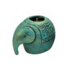 Persian Pottery Candlestick Handmade with Artisan Elegance Elephant
