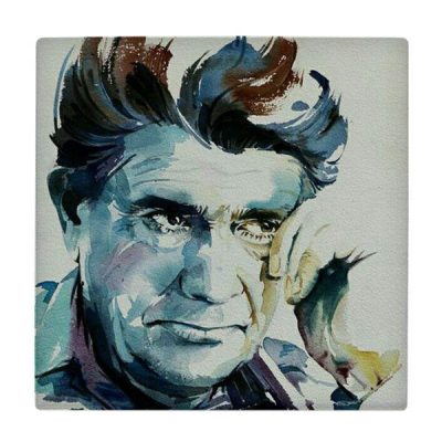 Decorative Persian Framed Ceramic Tile – Shajarian