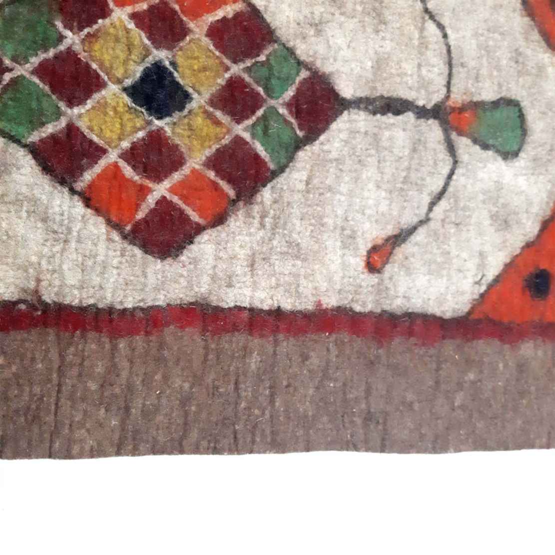 Persian Wool Felt Rug 100% Natural and Handmade Teb306