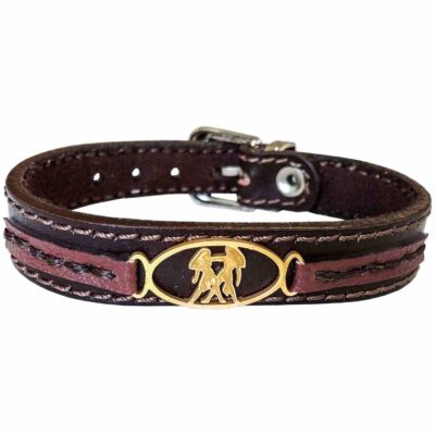 Persian Leather Bracelet for Men and Women – Khordad Symbol