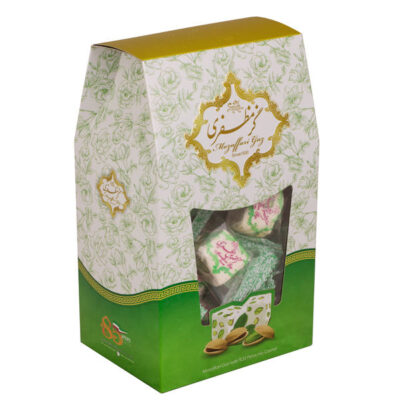 Mozaffari Gaz (3x Pack): Pistachio – Traditional Iranian Rosewater Nougat 200 (4x)