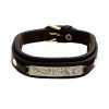 Islamic Leather Bracelet with Silver Accent Wa In Yakad Verse