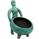 Persian Pottery Candlestick Handmade with Artisan Elegance Dummy