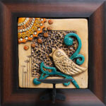 Decorative Persian Ceramic Art Model Bird