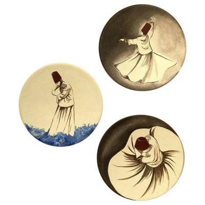 Hand-Painted Decorative Pottery Plate Sama
