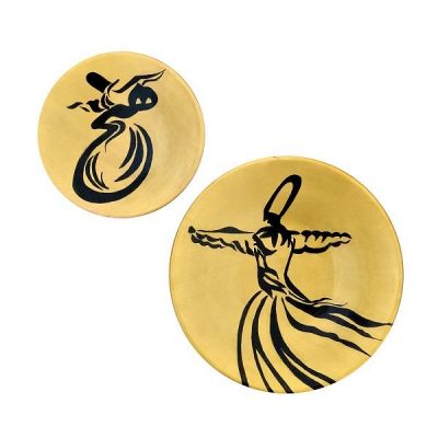 Hand-Painted Decorative Pottery Plate Sama