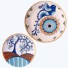 Hand-Painted Decorative Pottery Wall Plate Eye