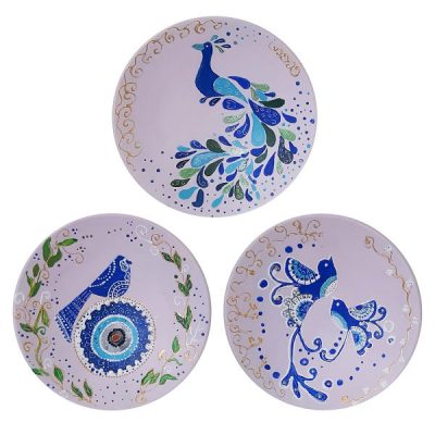 Hand-Painted Decorative Pottery Plate Tavoos