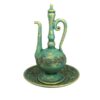 Decorative Pottery Accent - Rosewater Sprinkler & Plate