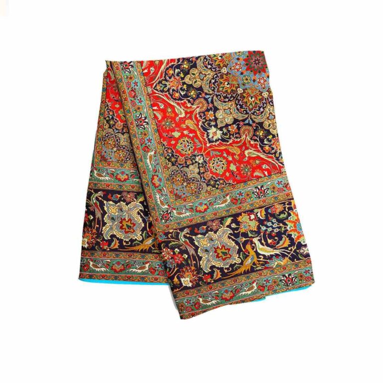 Floral Print Summer Scarf for Women Luxe and Vibrant Bird - ShopiPersia