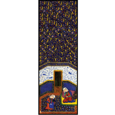 Persian Print Shawl for Women Artistic Model Shahnameh