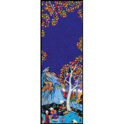 Persian Print Shawl for Women Artistic Shahnameh Golshan