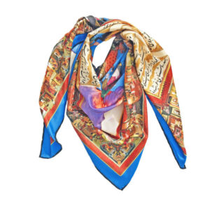 Persian Silk Scarf - Shahnameh Cc