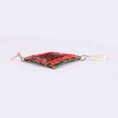Persian Embroidered Earrings Balochi Traditional Suzani