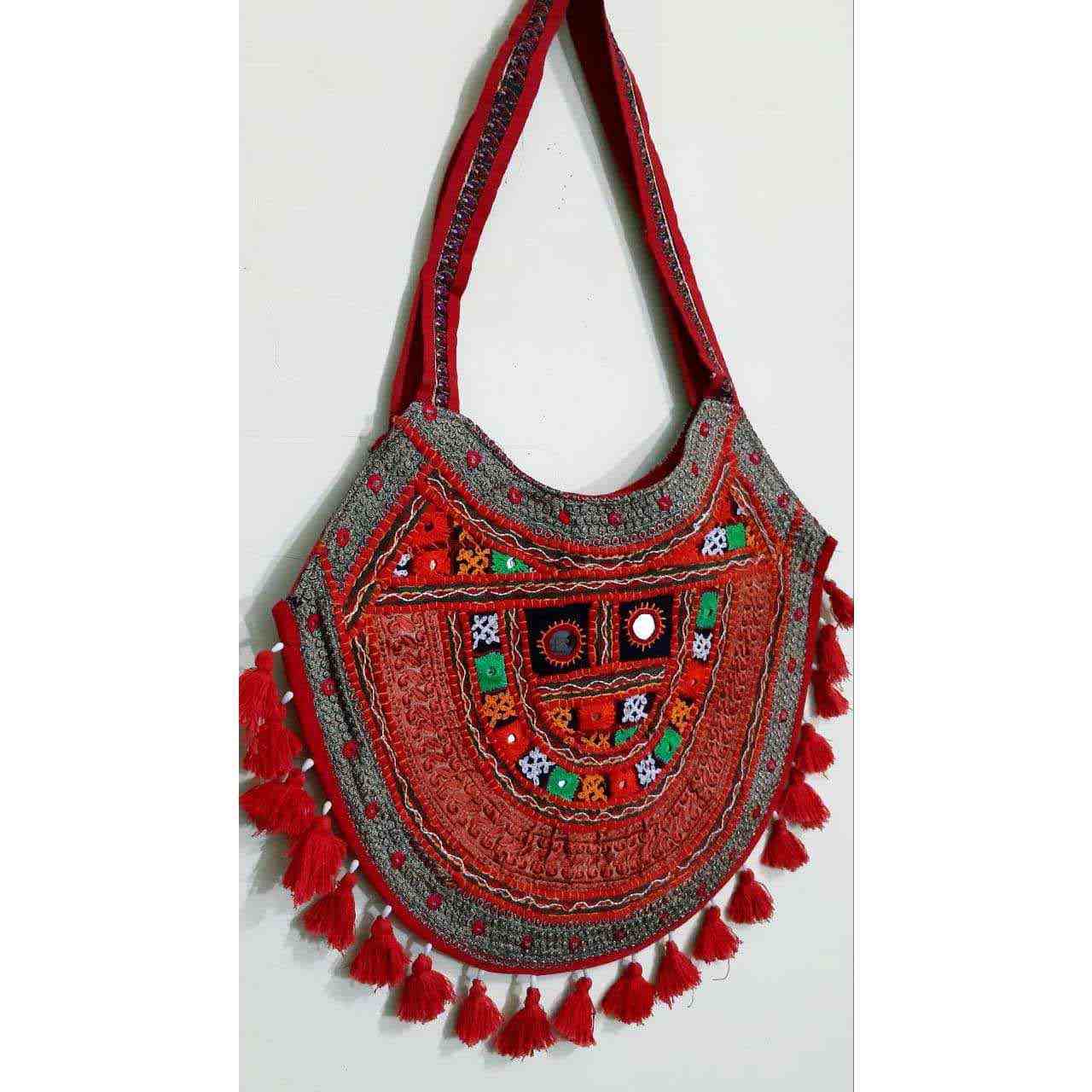 Ethnic Tote Bag with Baluchi Embroidered Model A545