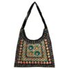 Ethnic Suede Boho Shoulder Bag Embroidered S9 Pattern