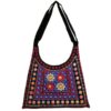 Ethnic Suede Boho Shoulder Bag Embroidered Z16 Pattern