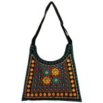 Ethnic Suede Boho Shoulder Bag Embroidered Z30 Design