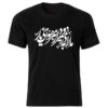 Persian Style Black T-Shirt Model Poem 209 — Handcrafted Persian Calligraphy Pattern