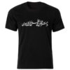 Persian Style Black T-Shirt Model Poem 215 — Traditional Persian Calligraphy Art, Script Motif