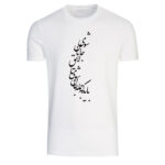 Persian Cotton White T-Shirt Model Poem A37