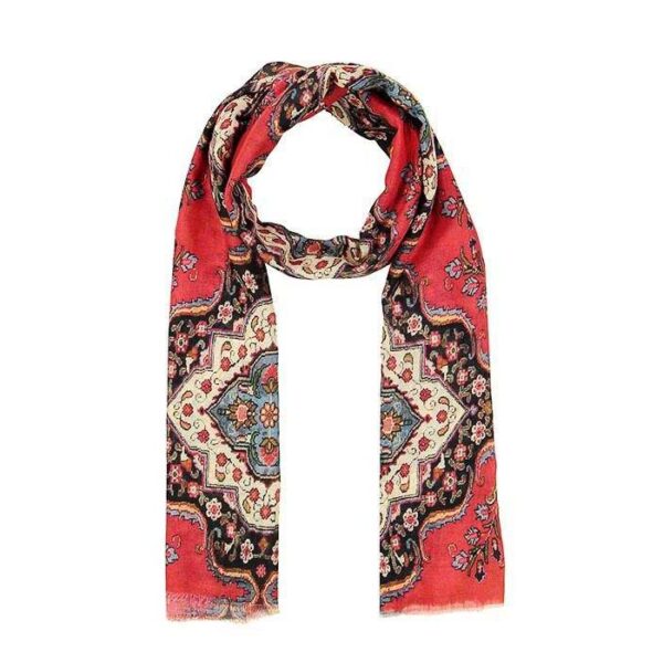 Persian Carpet Pattern Tile Shawl Scarf