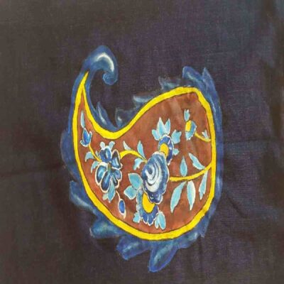 Traditional Persian Shawl with Paisley Pattern