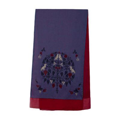 Print Shawl for Women Artistic Pomegranate Lightweight Cotton