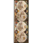 Persian Print Shawl for Women Artistic Model Earth