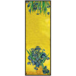 Print Shawl for Women Artistic and Lightweight Irises