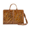Persian Leather Briefcase for Women - Mashgh Model