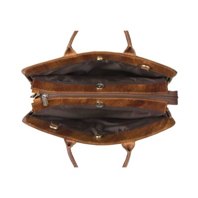 Persian Leather Briefcase for Women – Mashgh Model