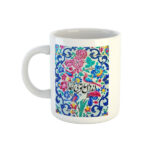 Persian Ceramic Coffee Mug - Set of 2 Model Molana Poem