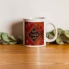Persian Ceramic Coffee Mug - Rumi Calligraphy Poem