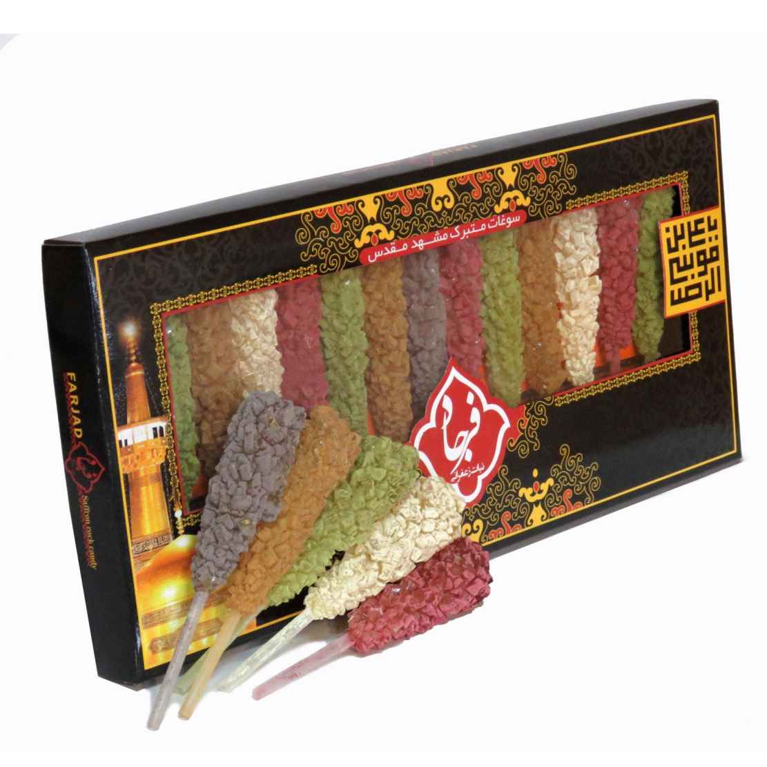 Nabat – Persian Hard Rock Candy on Stick – Mixed Flavors 260 gr, (2x)