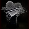 Persian 3D LED Night Light Anniversary Heart Love
