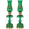 Persian Crystal Luster Lamp Traditional Laleh Shaped Shah Abbasi
