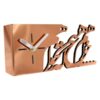 Persian Style Copper Desk Clock Model Calligraphy
