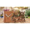 Persian Style Copper Desk Clock Model Poem