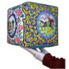 Bohemian Velvet Square Pouf Inspired by Persian Elegance Shikdo