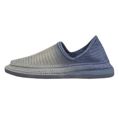 Giveh Shoes – Persian Handcrafted Breathable Footwear White & Blue Model