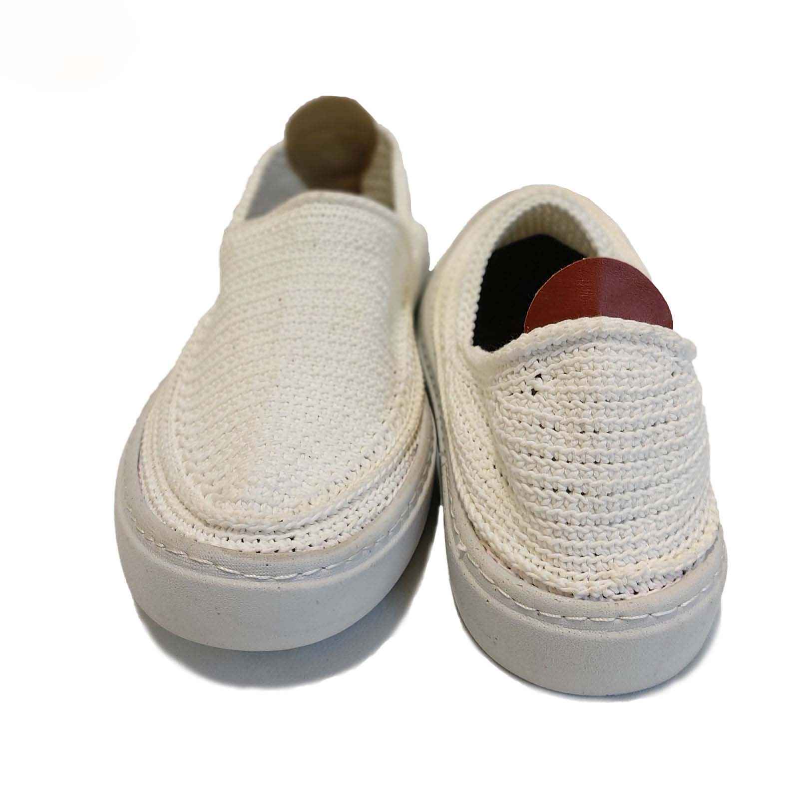 Handmade White Giveh Klash Shoes - ShopiPersia