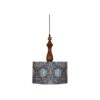 Fabric Pendant Light with Velvet Drum Lampshade Sonati