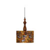 Fabric Pendant Light with Velvet Drum Lampshade Shahnameh