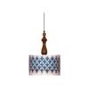 Fabric Pendant Light with Velvet Drum Lampshade A702