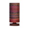 Minimalist Persian Wooden Table Lamp & Bedside Handcrafted with Kilim Patterned Shade